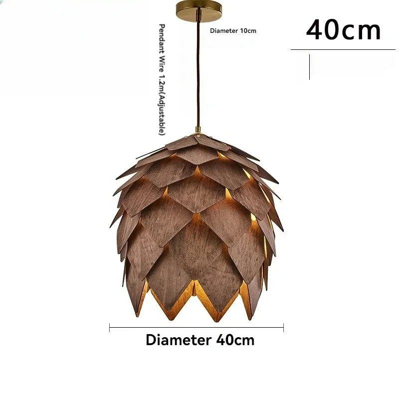 Pine cone pendant lamp