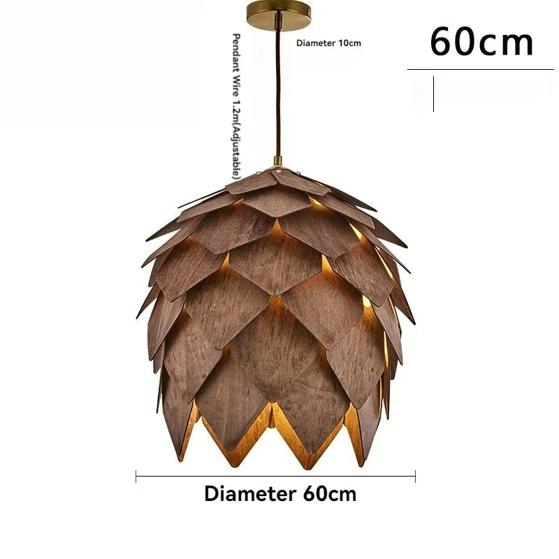 Pine cone pendant lamp
