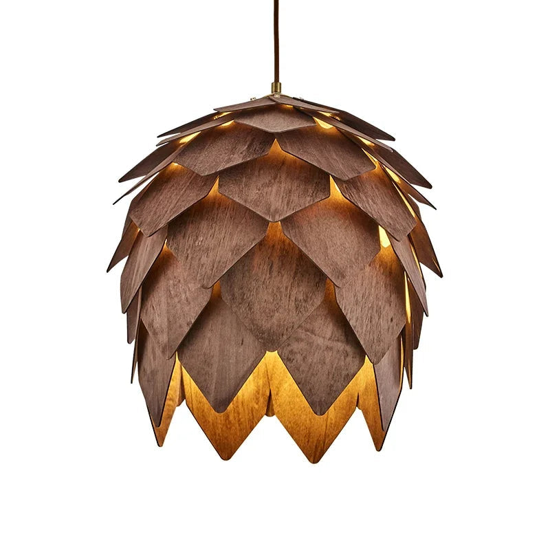 Pine cone pendant lamp