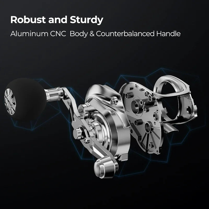 Piscifun Alijoz 300 — 15KGドラグと8+1ベアリングを備えたパワフルなベイトキャスティングリール