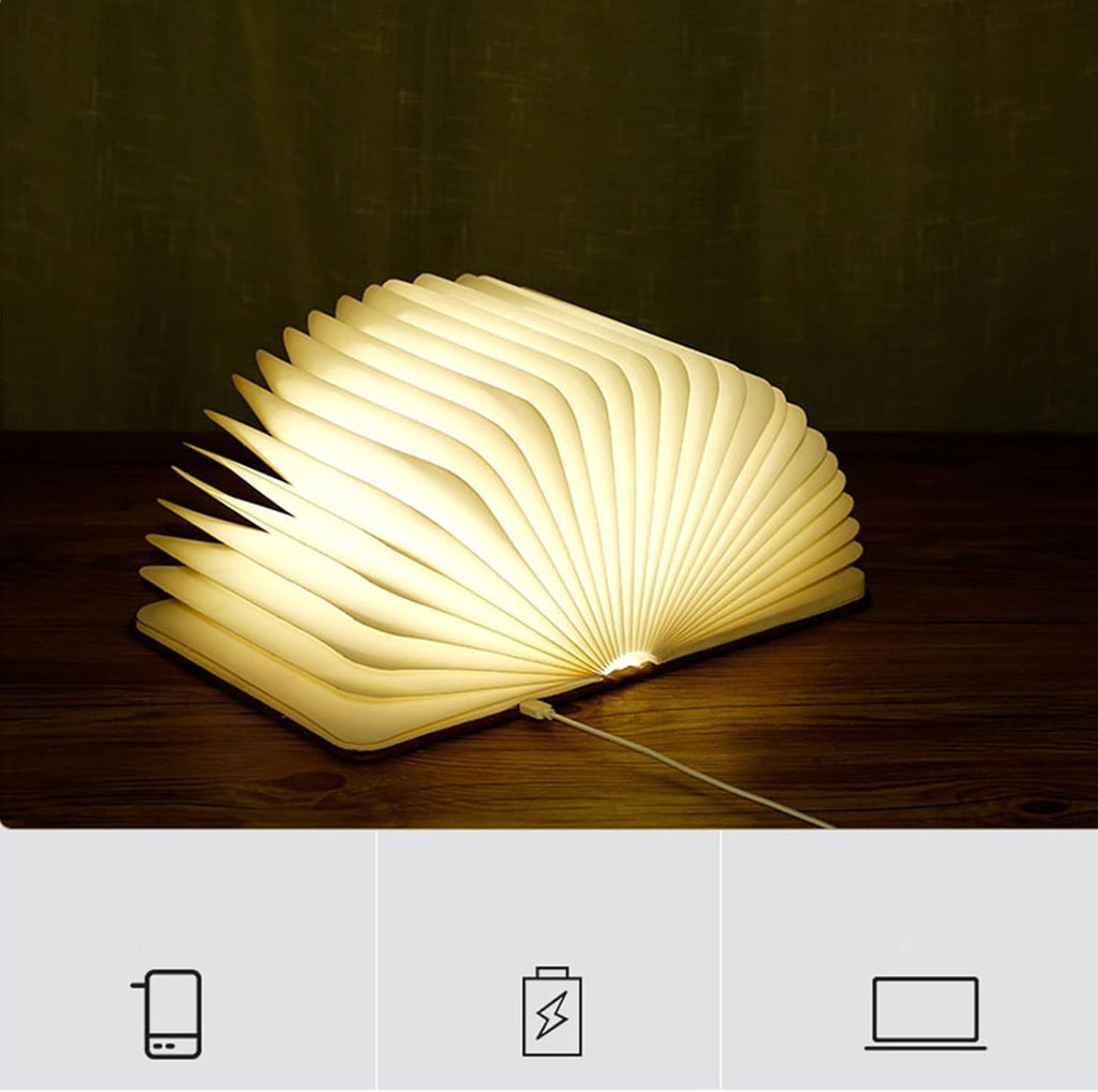 Lámpara de mesa para libros recargable