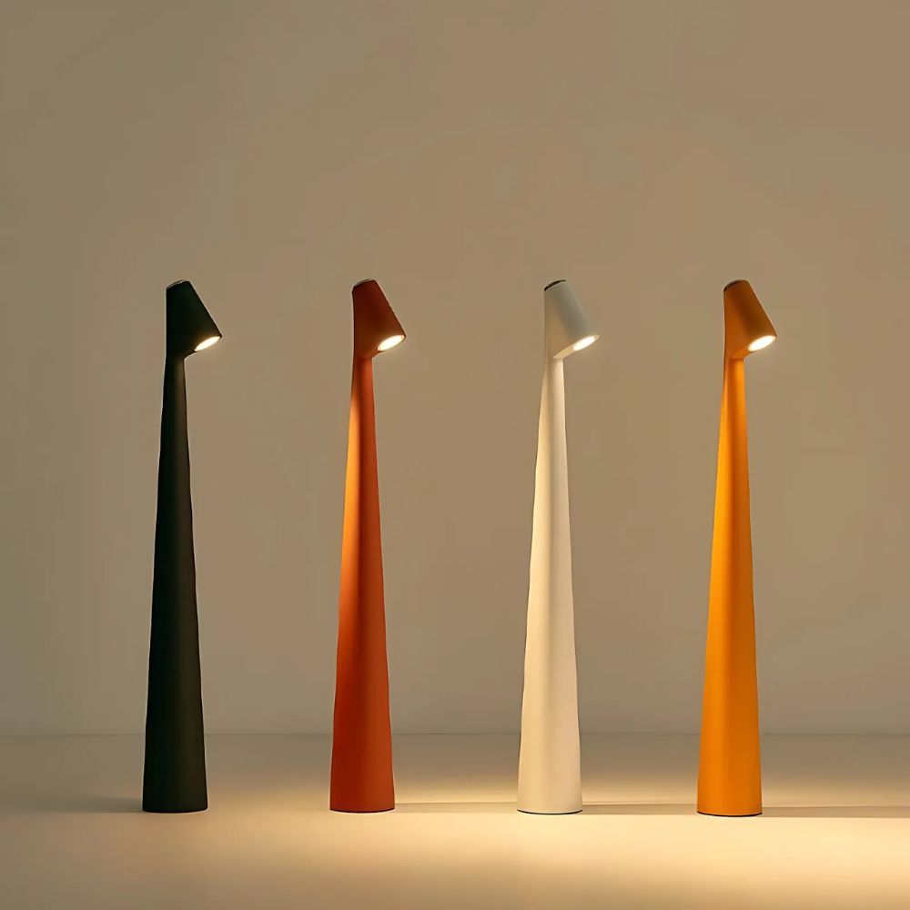 Candeeiro de mesa com design recarregável