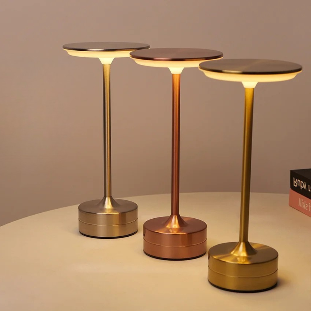 Lámpara de mesa táctil recargable