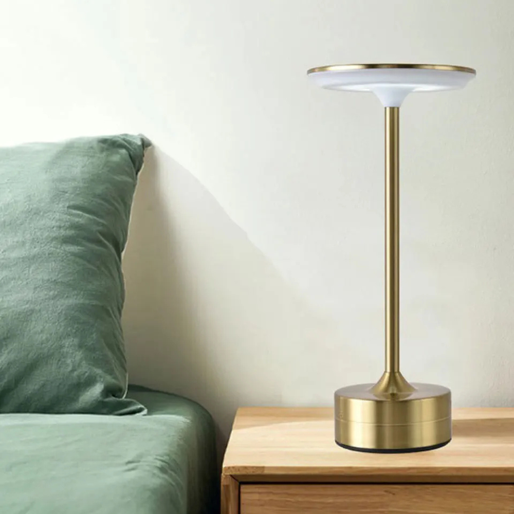 Candeeiro de mesa tátil recarregável