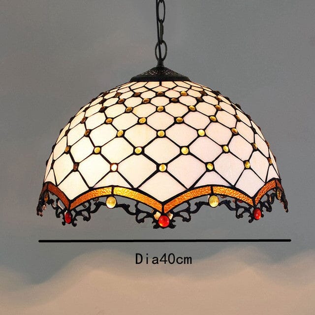 Auriel Stained Glass Pendant Lights With Contemporary Finishes