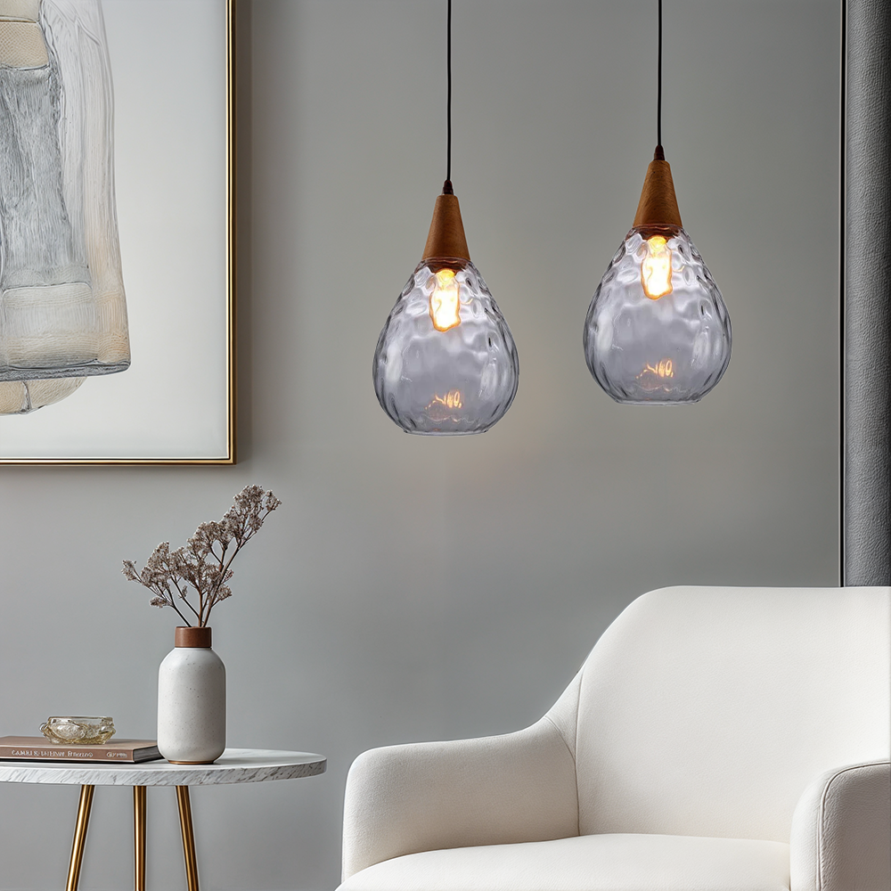 Liora Glass Pendant Lights in Nordic Handmade Style