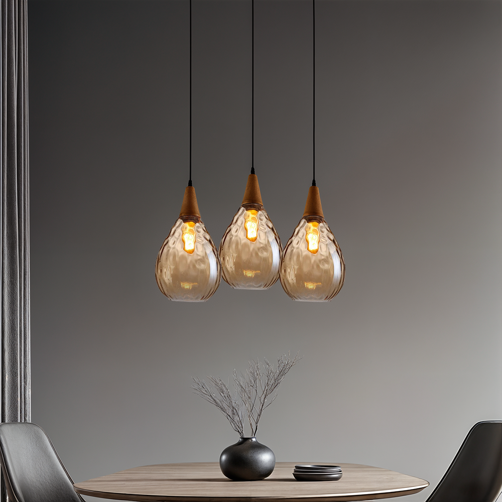 Liora Glass Pendant Lights in Nordic Handmade Style