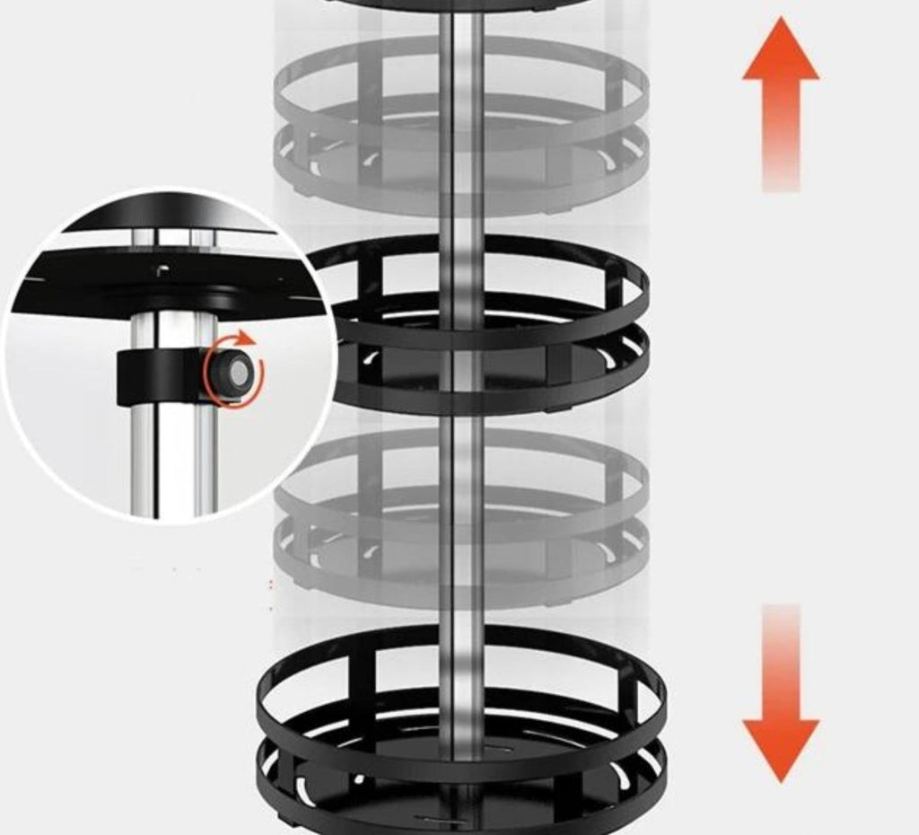 Otočná úložná police - twistrack 360 °