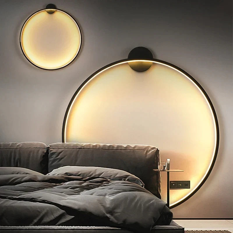Round LED Wall Light for Living Room | Minimalist Ring Design