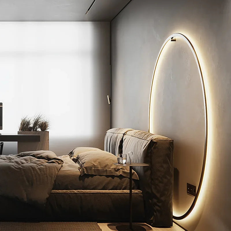 Round LED Wall Light for Living Room | Minimalist Ring Design