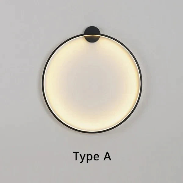 Round LED Wall Light for Living Room | Minimalist Ring Design