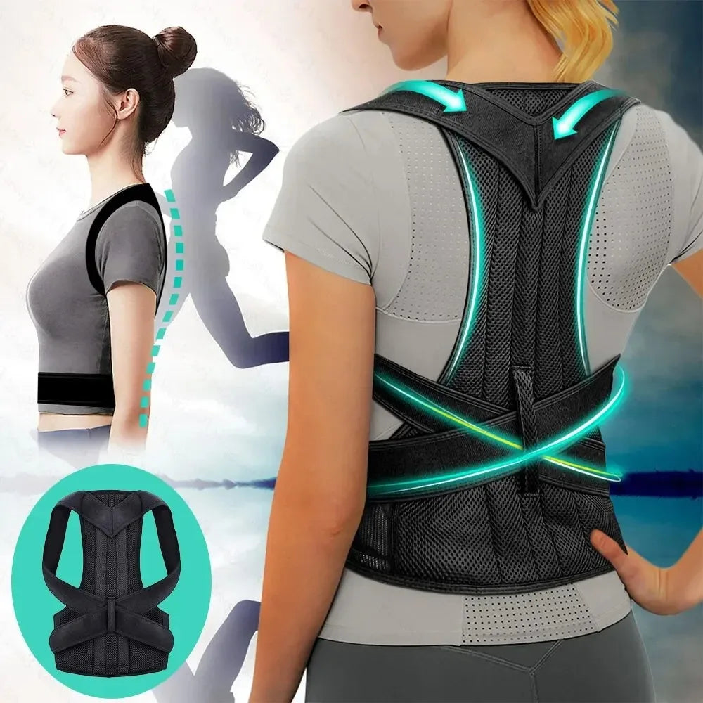 Adjustable Back Brace & Posture Corrector – Lumbar & Spine Support