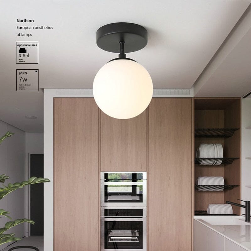 Aurelia Orb Ceiling Light With Warm Glow And Easy Install