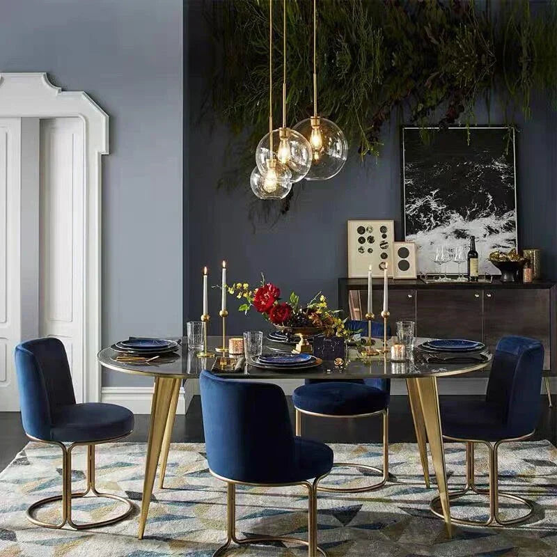 LyraNova Gradient Glass Globe Pendant Light in Brushed Gold