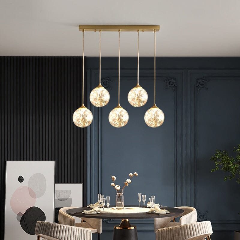 Caelix Glass Orbs LED Pendant Light With Nordic Minimalism And Warm Glow