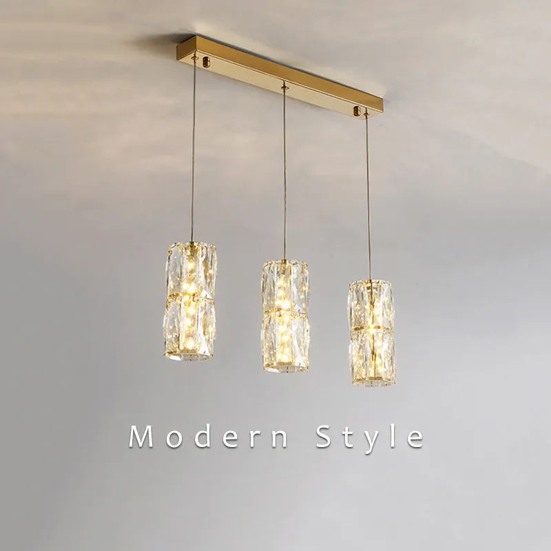Lyria Crystal Pendant Lights Retro Modern Ceiling Lamps