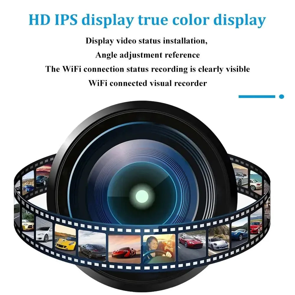 1080P WiFi duální kamera do auta – přední a vnitřní kamera s IR nočním viděním a smyčkovým záznamem