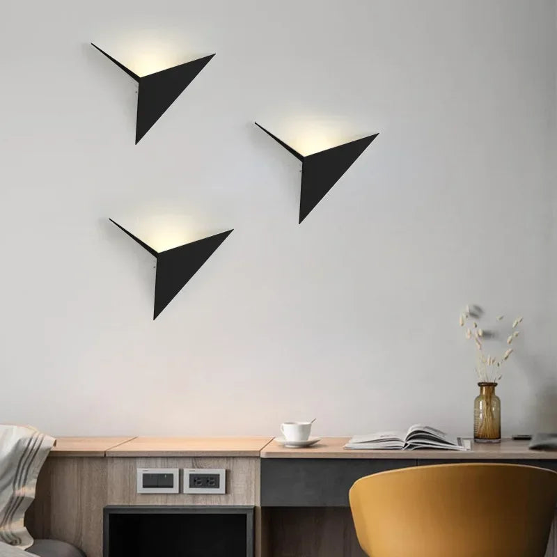 Astra Triangle Wall Light With Adjustable Warm and Cool LED Glow