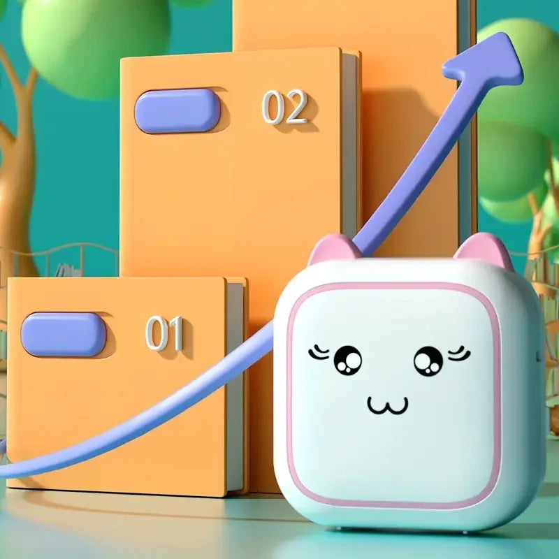 Mini Portable Thermal Printer – Ink-Free, Smart, & Wireless!