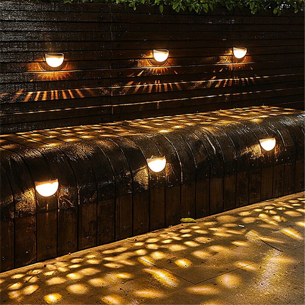 AureaGlow Solar LED Wall Light For Pathways And Gardens