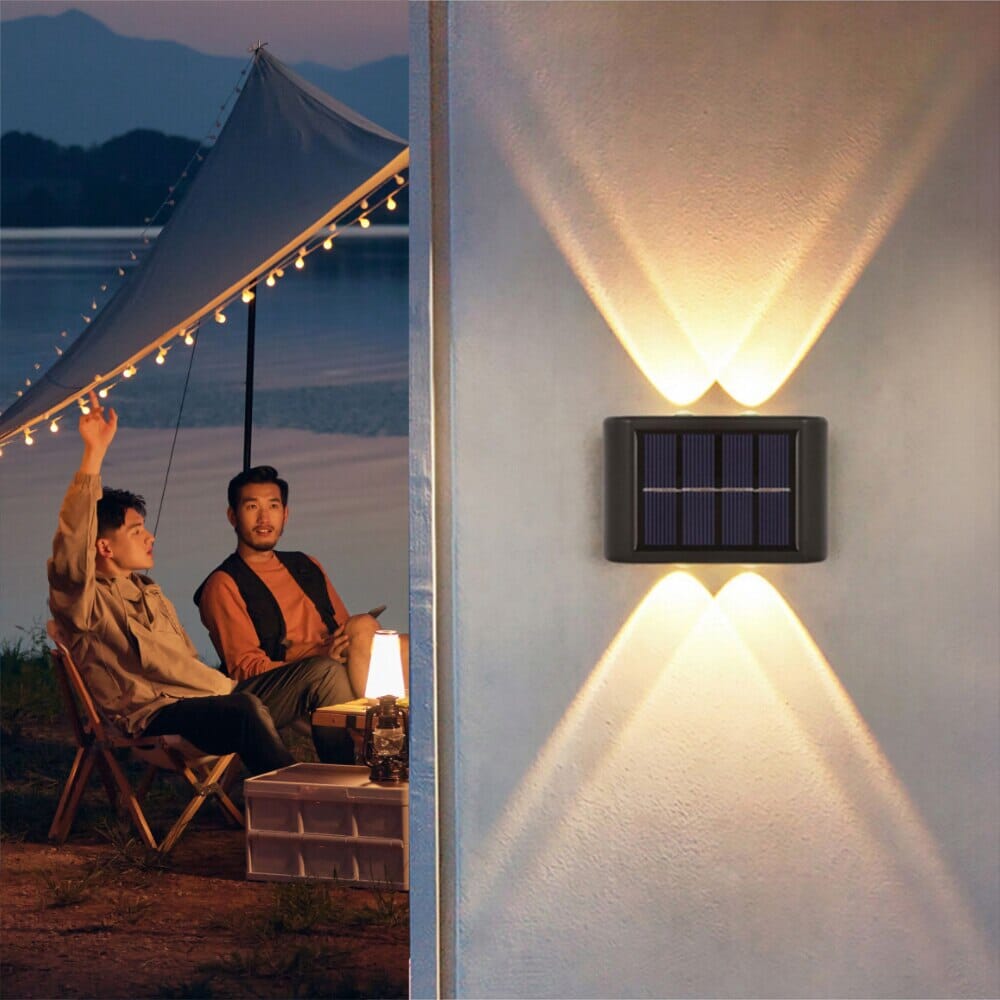 NovaLuma Solar Wall Light for Outdoor Pathways and Gardens