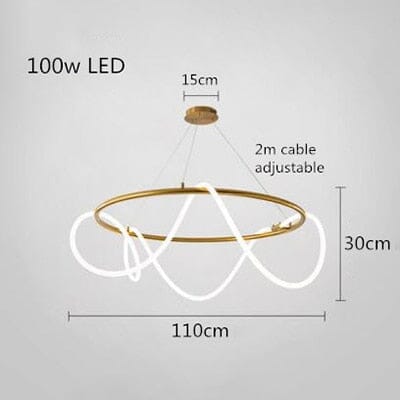 Novais Spiral Pendant Light For Modern Interiors With LED Glow