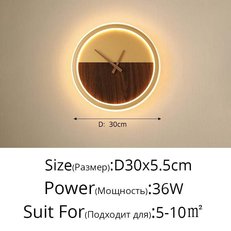 Nordic LED Wall Clock Handcrafted Timepiece For Modern Kitchens And Living Rooms