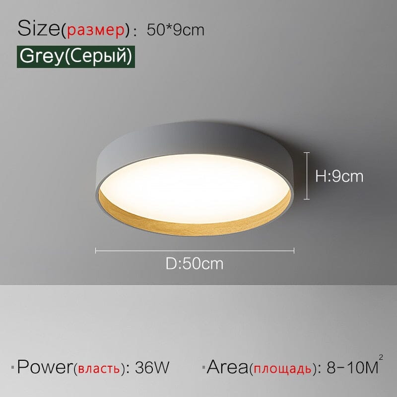 NovaLume Woodgrain Ambient Flush Mount Ceiling Lights