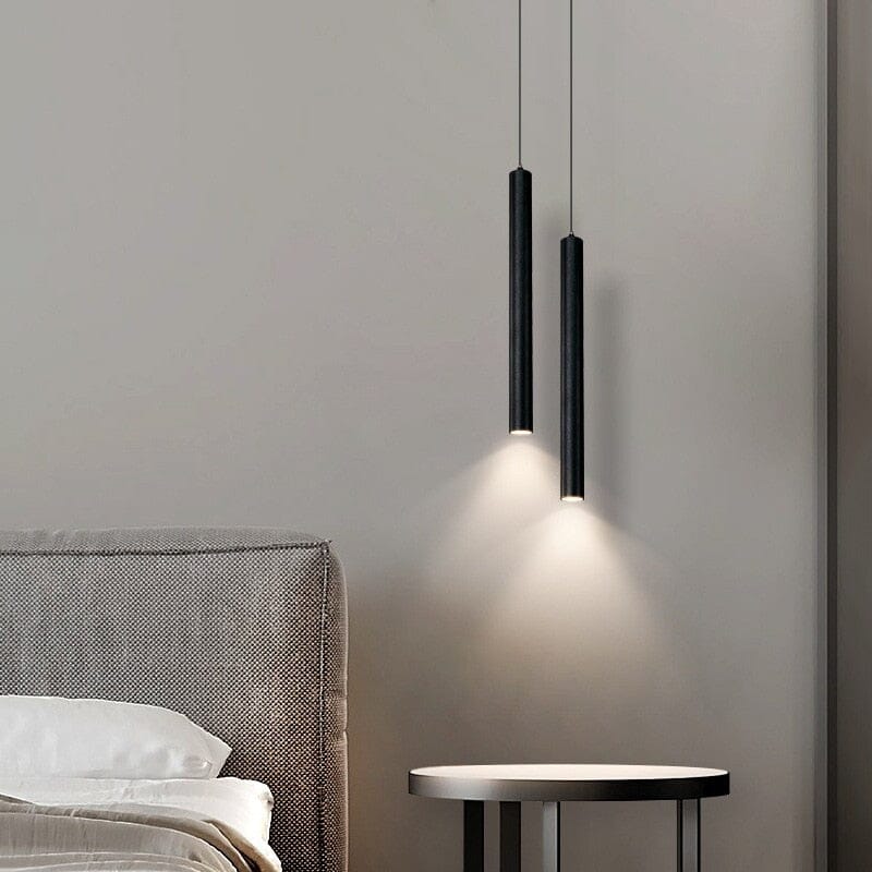 Nordic Minimalist Pole Mounted Pendant Lights For Kitchen And Living Room