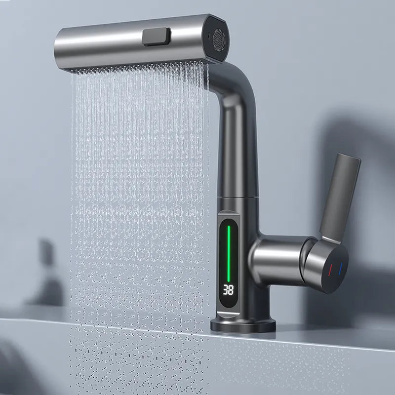 Novara | Waterfall Faucet With Temperature Display