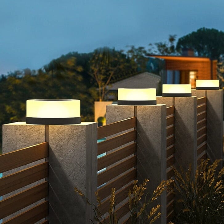 LumaVerde Solar Column Lights for Pathways and Courtyards