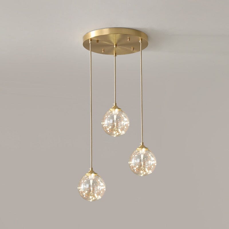 Caelix Glass Orbs LED Pendant Light With Nordic Minimalism And Warm Glow