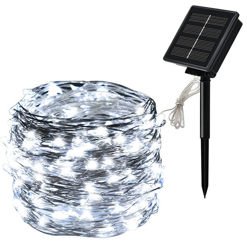 Aurora Round Solar LED Fairy Lights for Outdoor Gardens