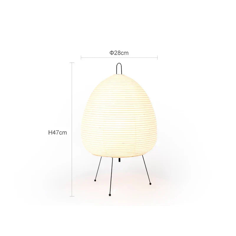 Akari-Inspired Japanese Table Lamp