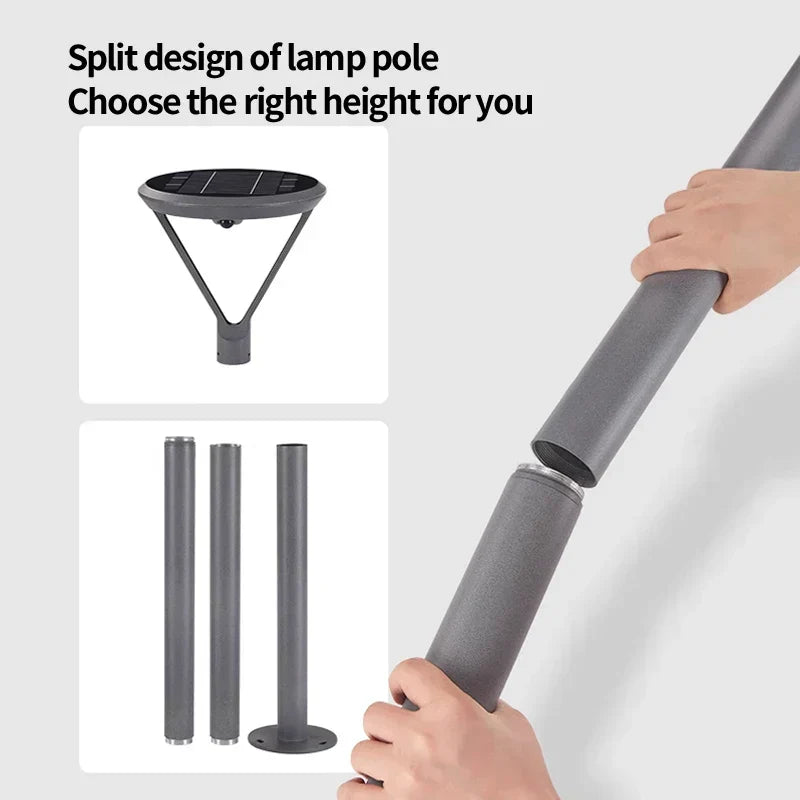 LumaVale Solar Courtyard Light With 360-Degree Motion Sensor