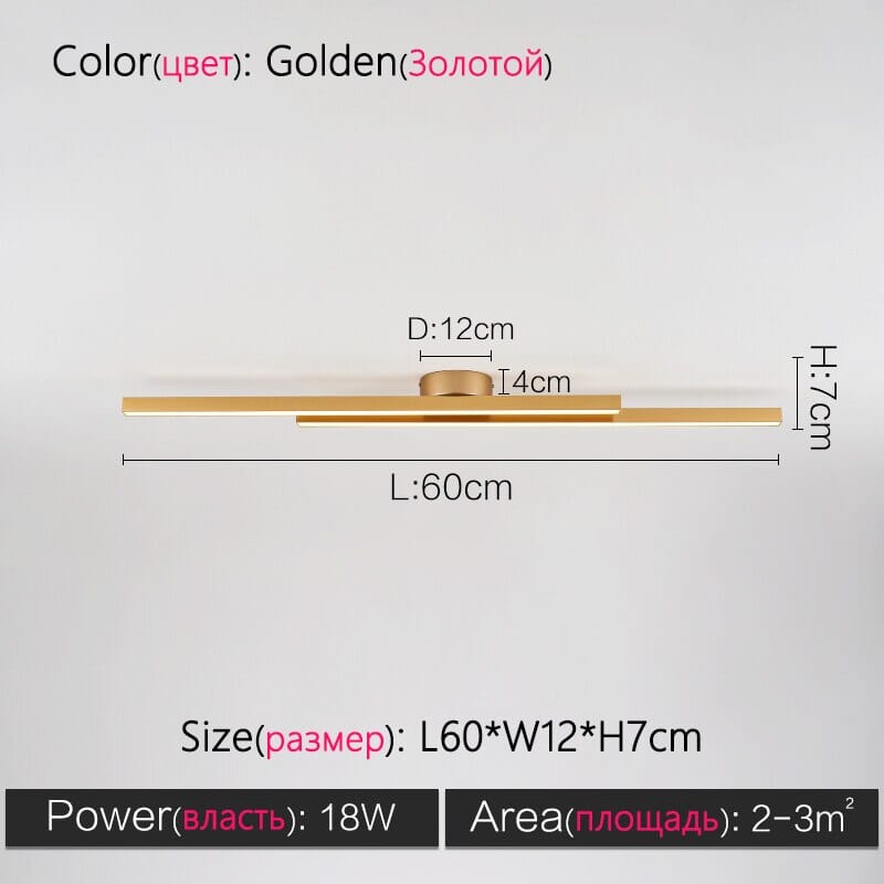 AureaLine LED Linear Chandelier For Dining Rooms And Hallways