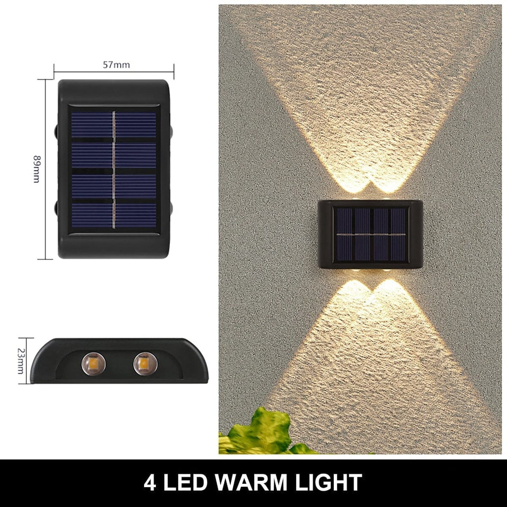 NovaLuma Solar Wall Light for Outdoor Pathways and Gardens