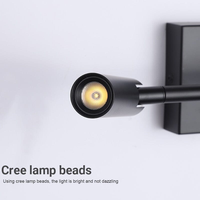 Solara Modern LED Wall Sconce With Matte Black Aluminum Finish