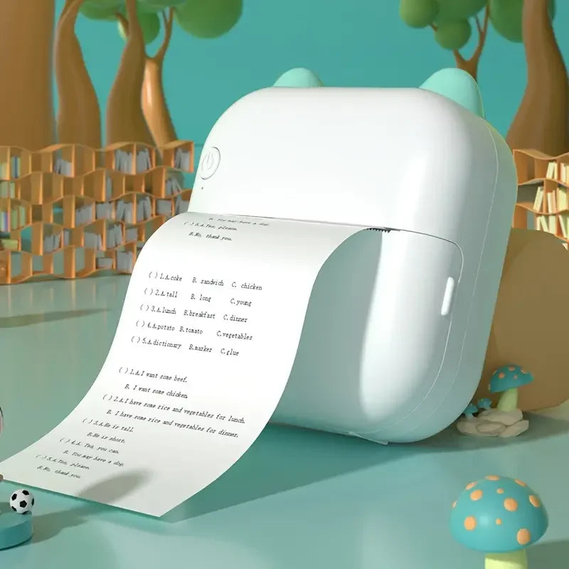 Mini Portable Thermal Printer – Ink-Free, Smart, & Wireless!