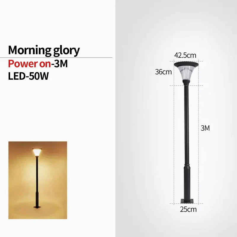 Luminor | Solar Outdoor Column Lights Aluminum IP65 Weatherproof