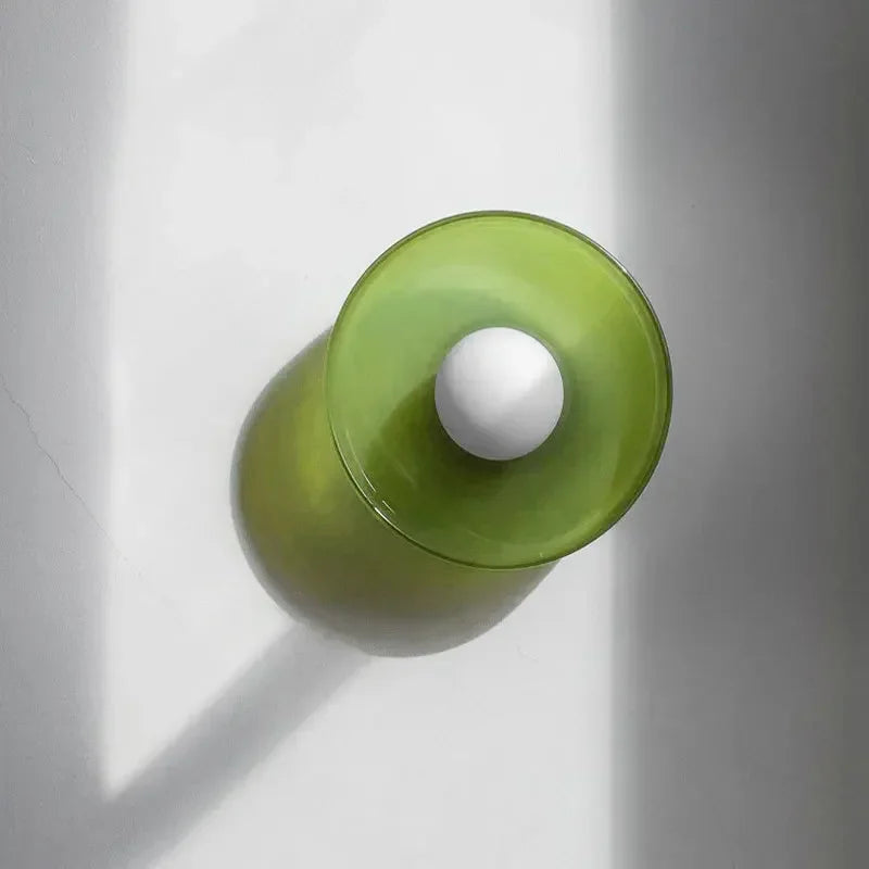 Aurelia Contemporary Nordic Glass Wall Lamps With Warm Glow