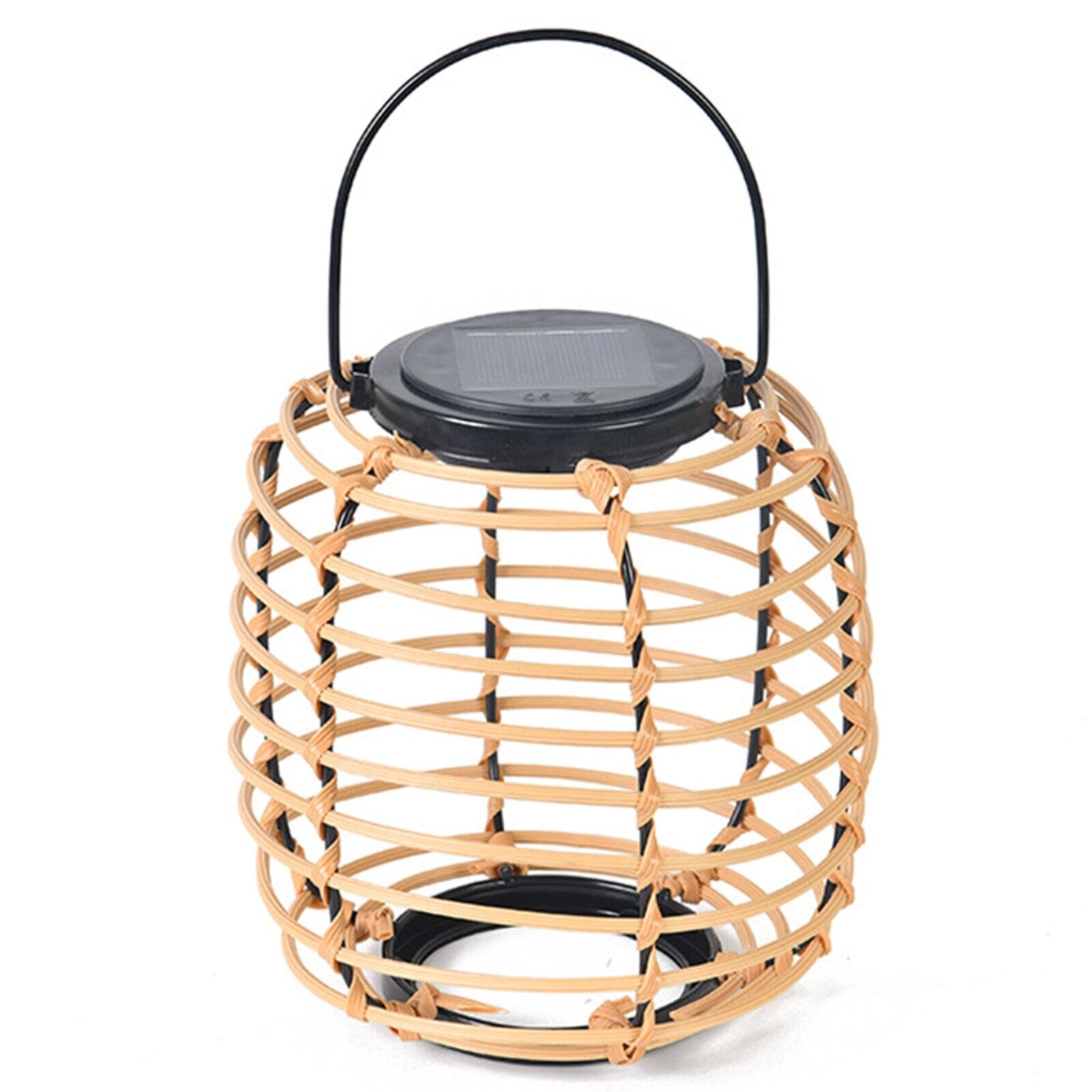 NovaRoo | Solar Outdoor Rattan Lantern Basket for Garden