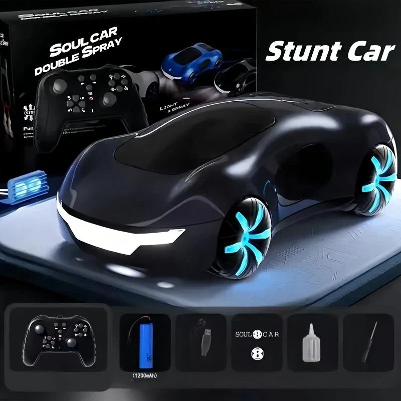 Dual-Spray Remote Control Car - Lights & Sound