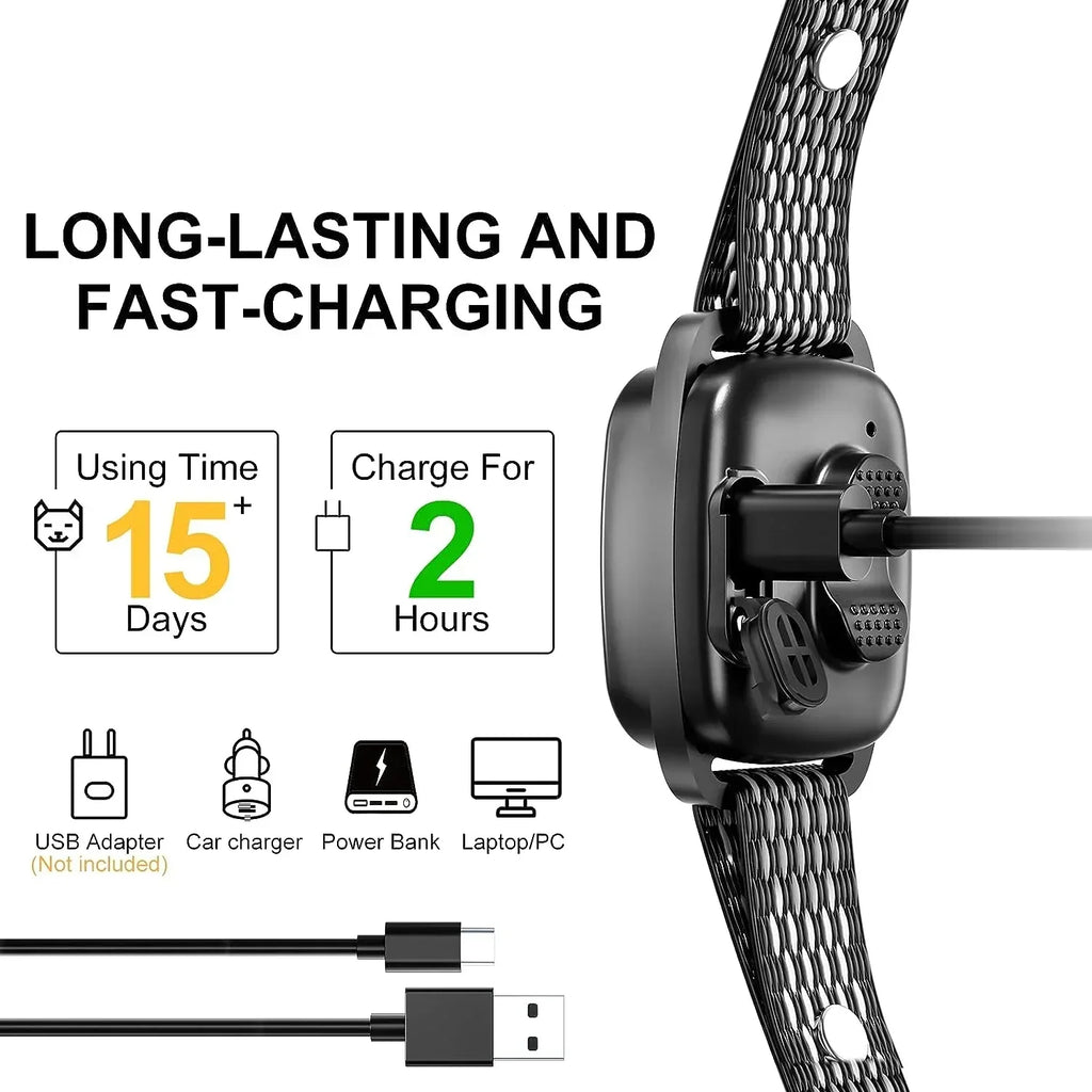 SmartSafe Coleira Anti-Ladridos Recarregável para Cães Pequenos | Anti-Barking