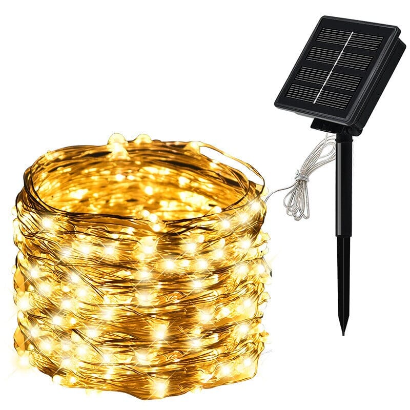 Aurora Round Solar LED Fairy Lights for Outdoor Gardens