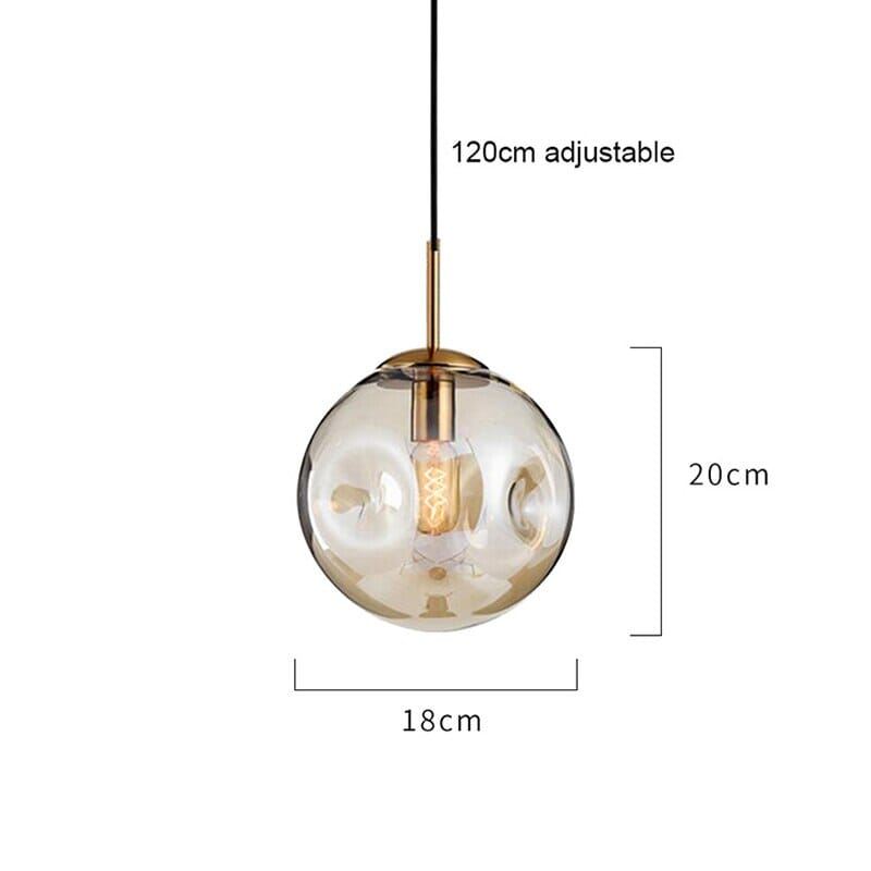 Lumira Glass Pendant Light With Elegant Multitone Finish