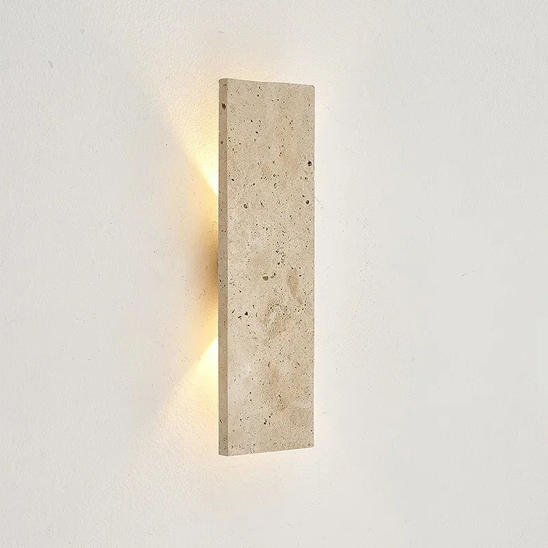 Outdoor Waterproof LED Wall Lamp with Natural Stone Design – Versatile Sconce Light for Indoor and Outdoor Use