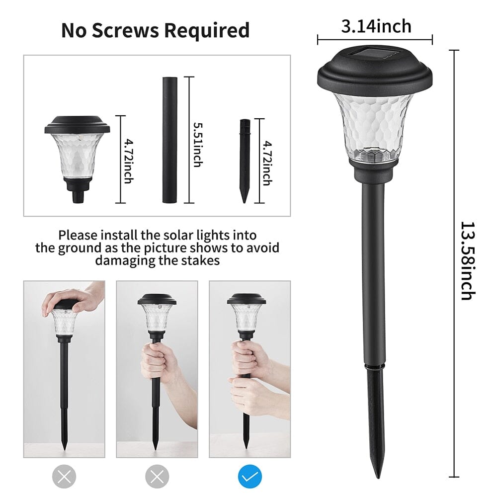 NovaRay Solar LED Lights for Pathways Decks and Gardens