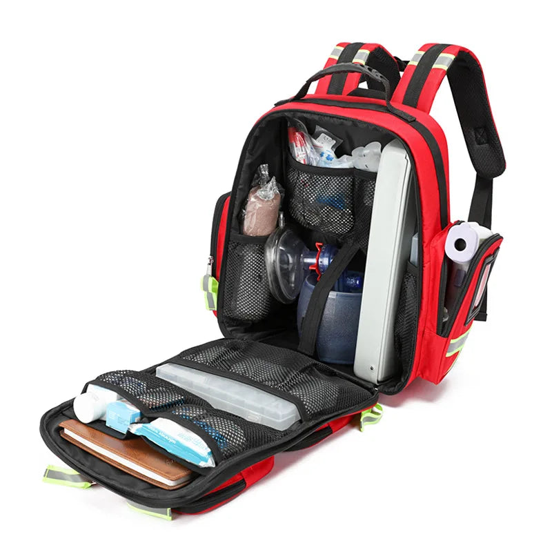 Emergency First Aid Rescue Backpack - Large Capacity