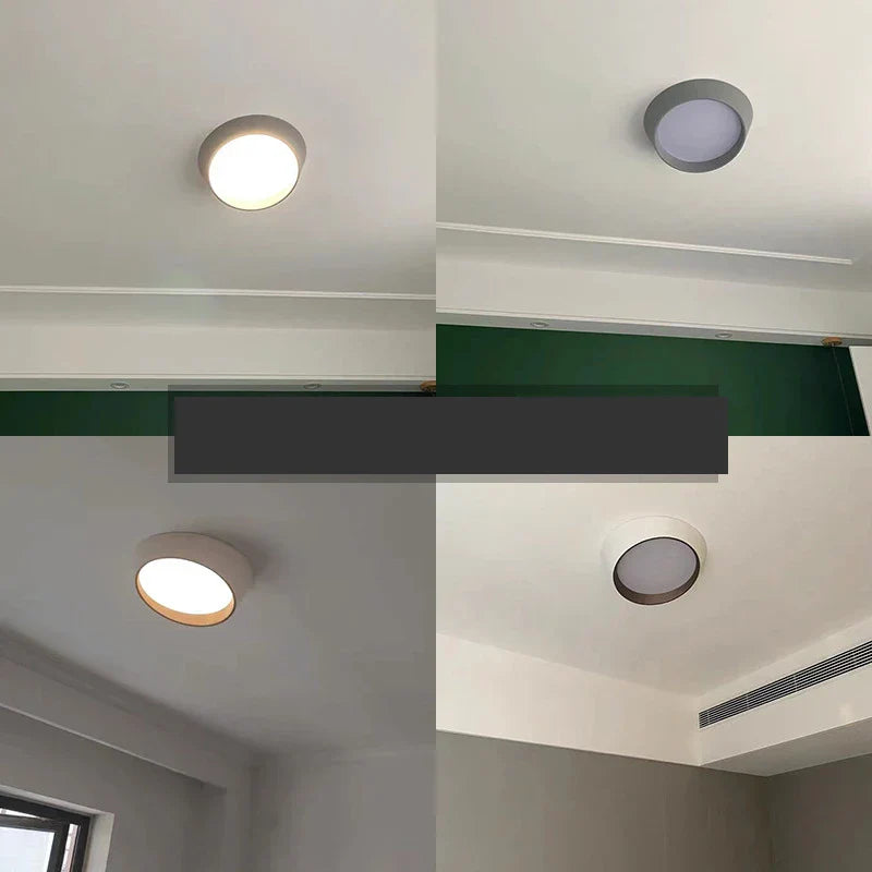 NovaCirce Ceiling Lamp Circular Metal Frame And Dimmable 3 Color Temperatures